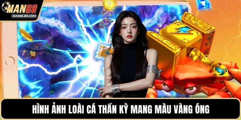 Hình ảnh loài cá thần kỳ mang màu vàng óng