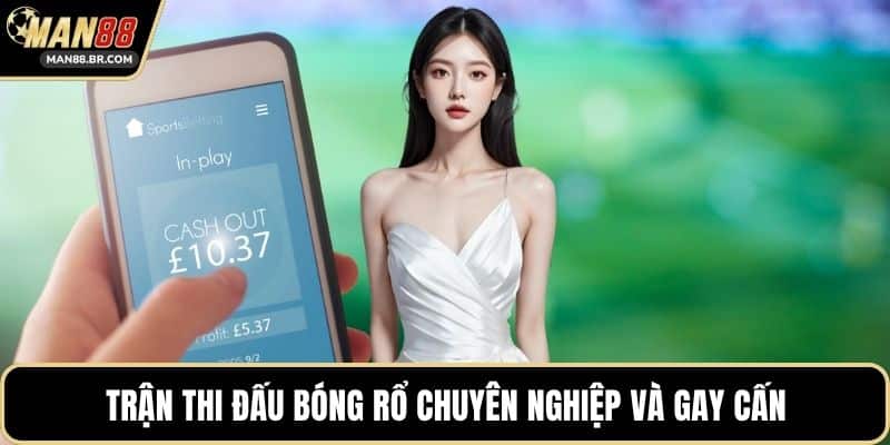 Trận thi đấu bóng rổ chuyên nghiệp và gay cấn