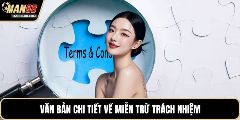 Văn bản chi tiết về miễn trừ trách nhiệm